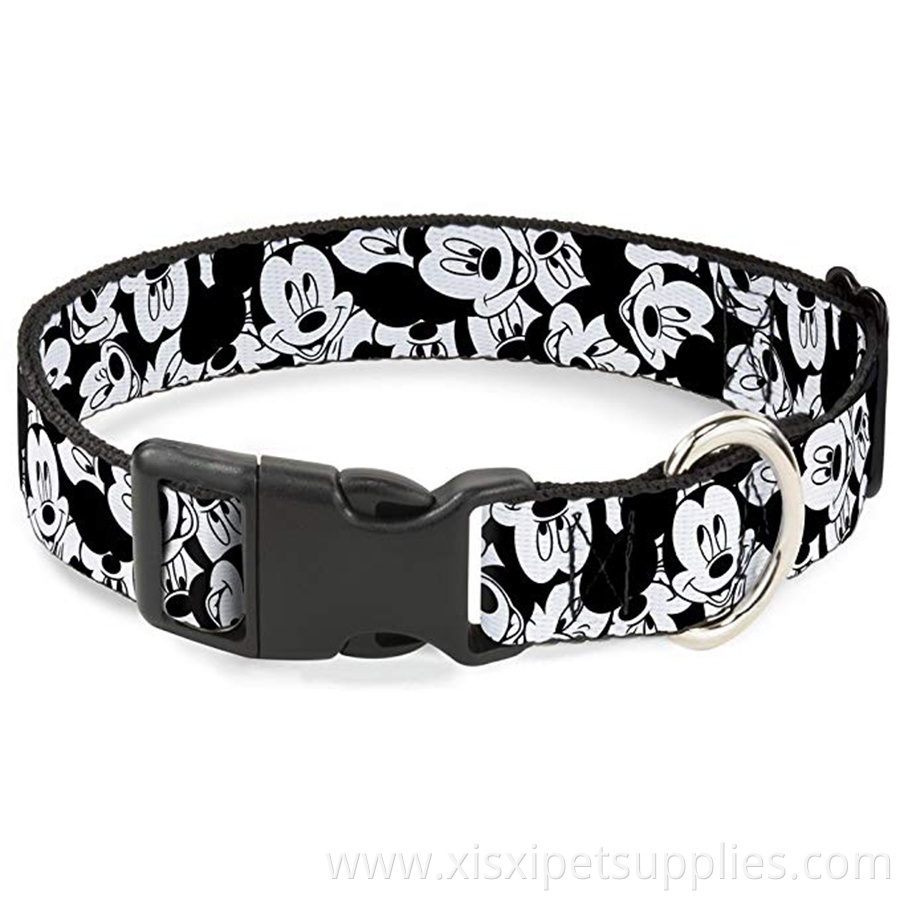 Plastic Clip Collar - custom design High Strength Red/Black/White